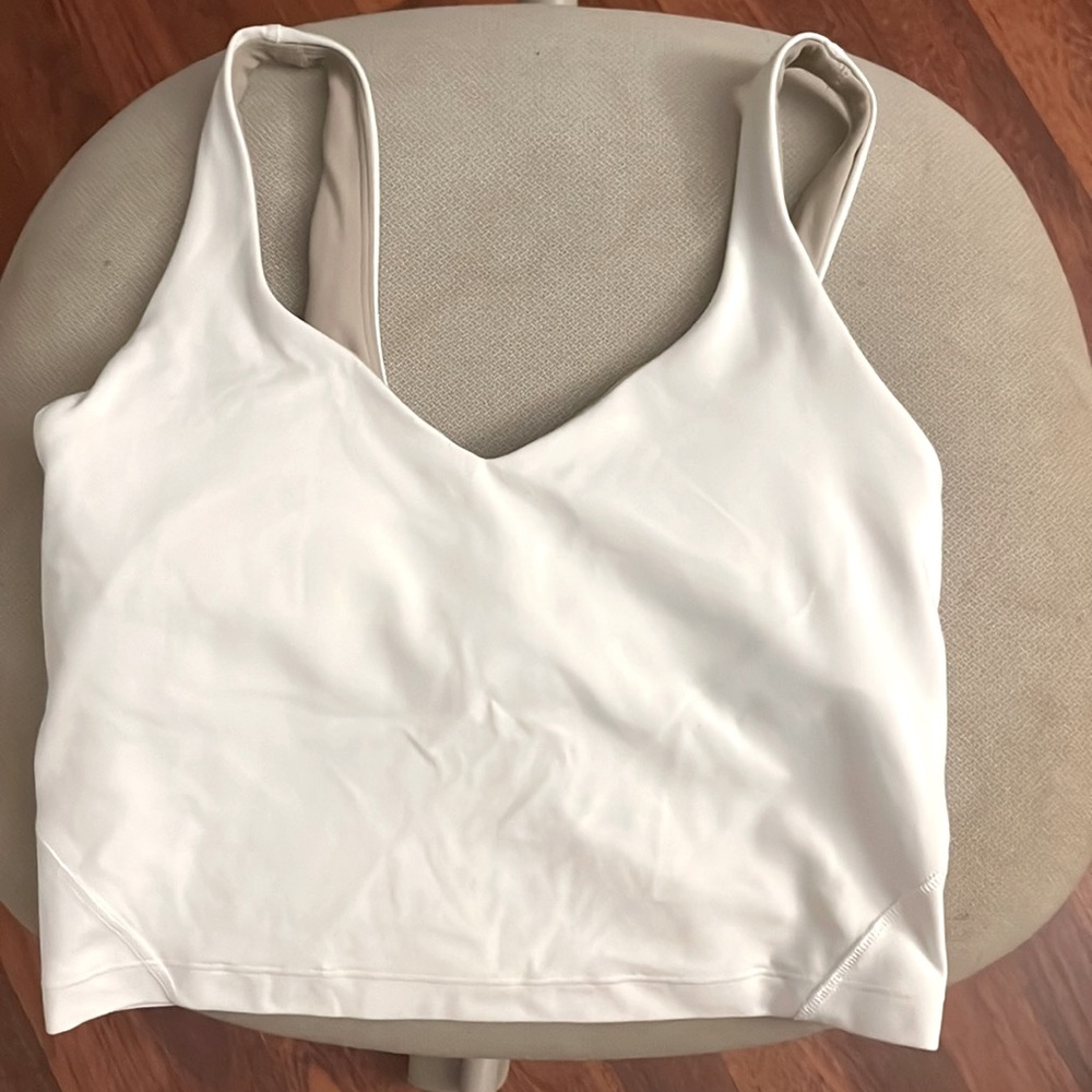 White lululemon align tank top